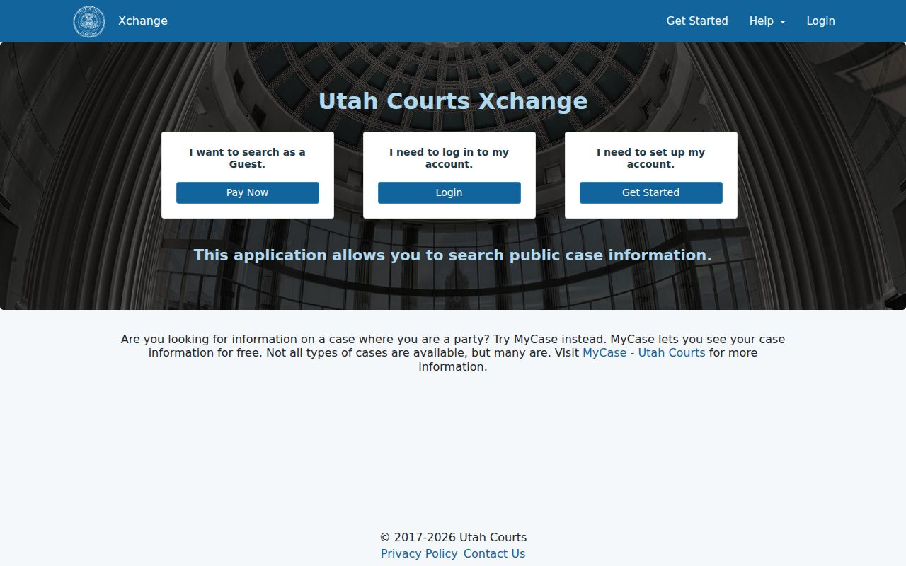 Provo people search through Utah Courts Xchange